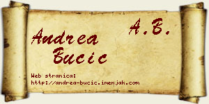 Andrea Bučić vizit kartica